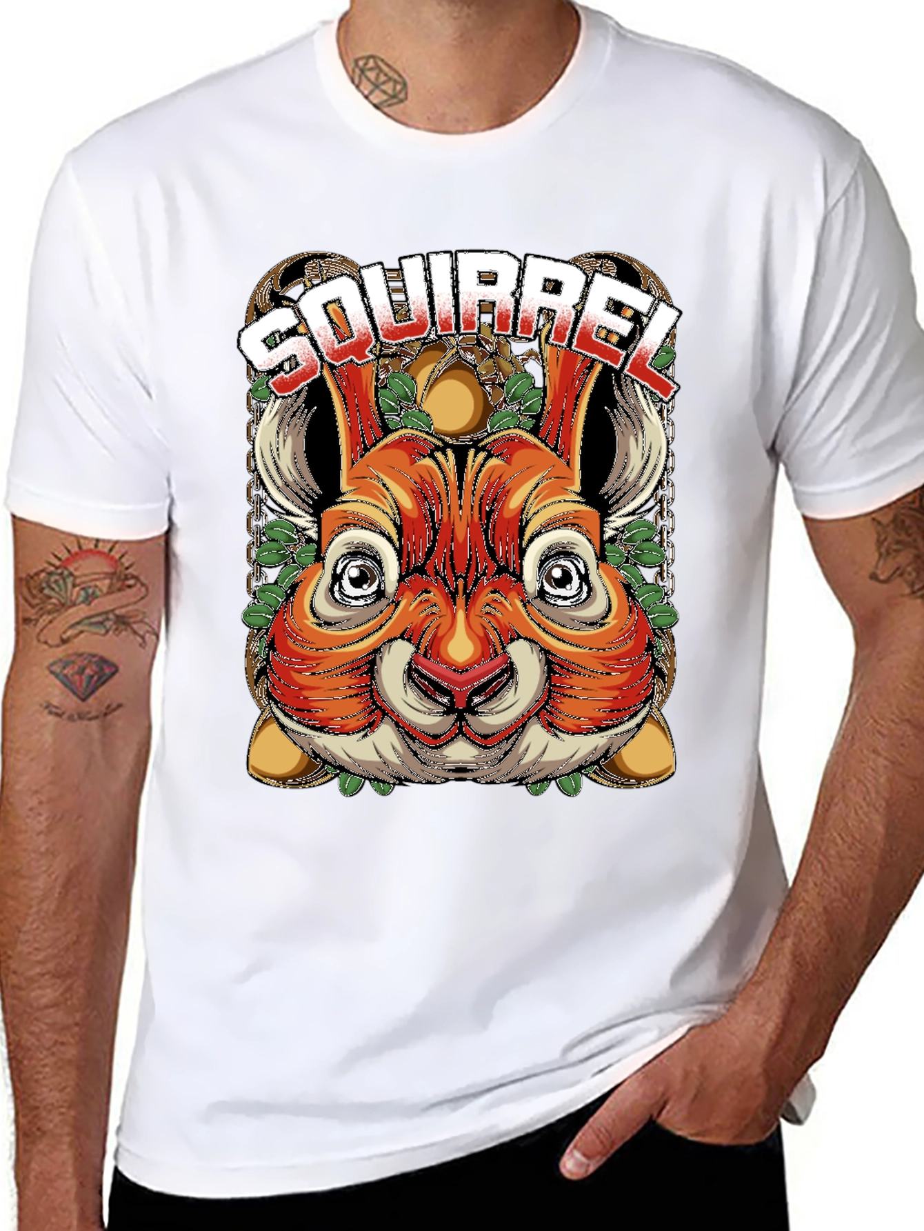 Squirrel Graphic Tee - Unique Animal Design