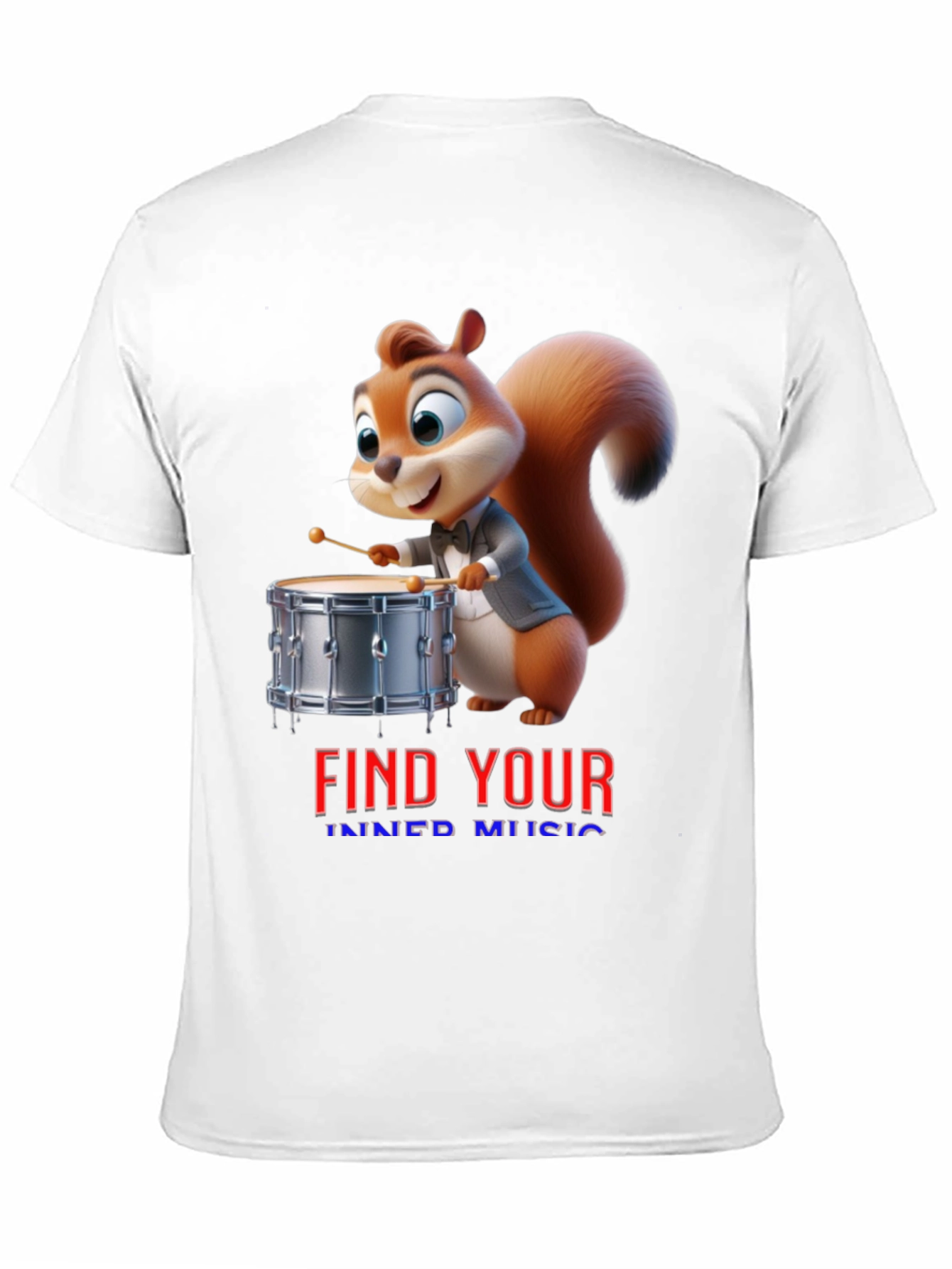 Find Your Inner Music Squirrel Drummer T-Shirt