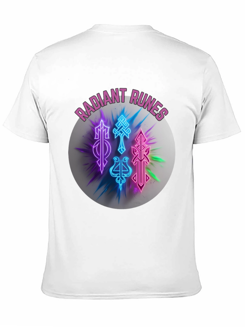 Radiant Runes Graphic T-Shirt - Soft Black Tee