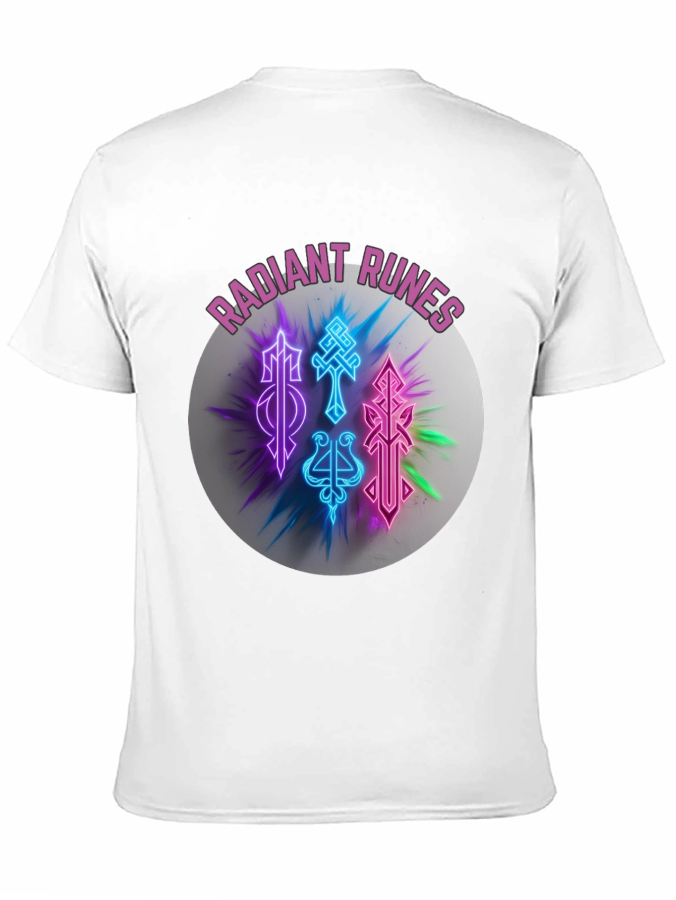 Radiant Runes Graphic T-Shirt - Soft Black Tee