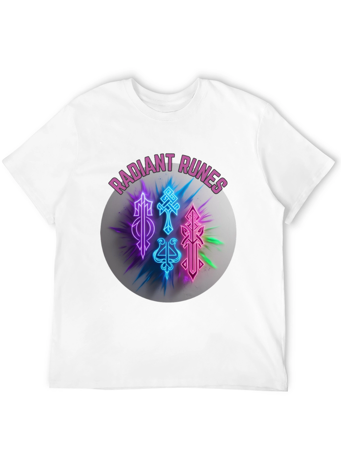 Radiant Runes Graphic T-Shirt - Soft Black Tee