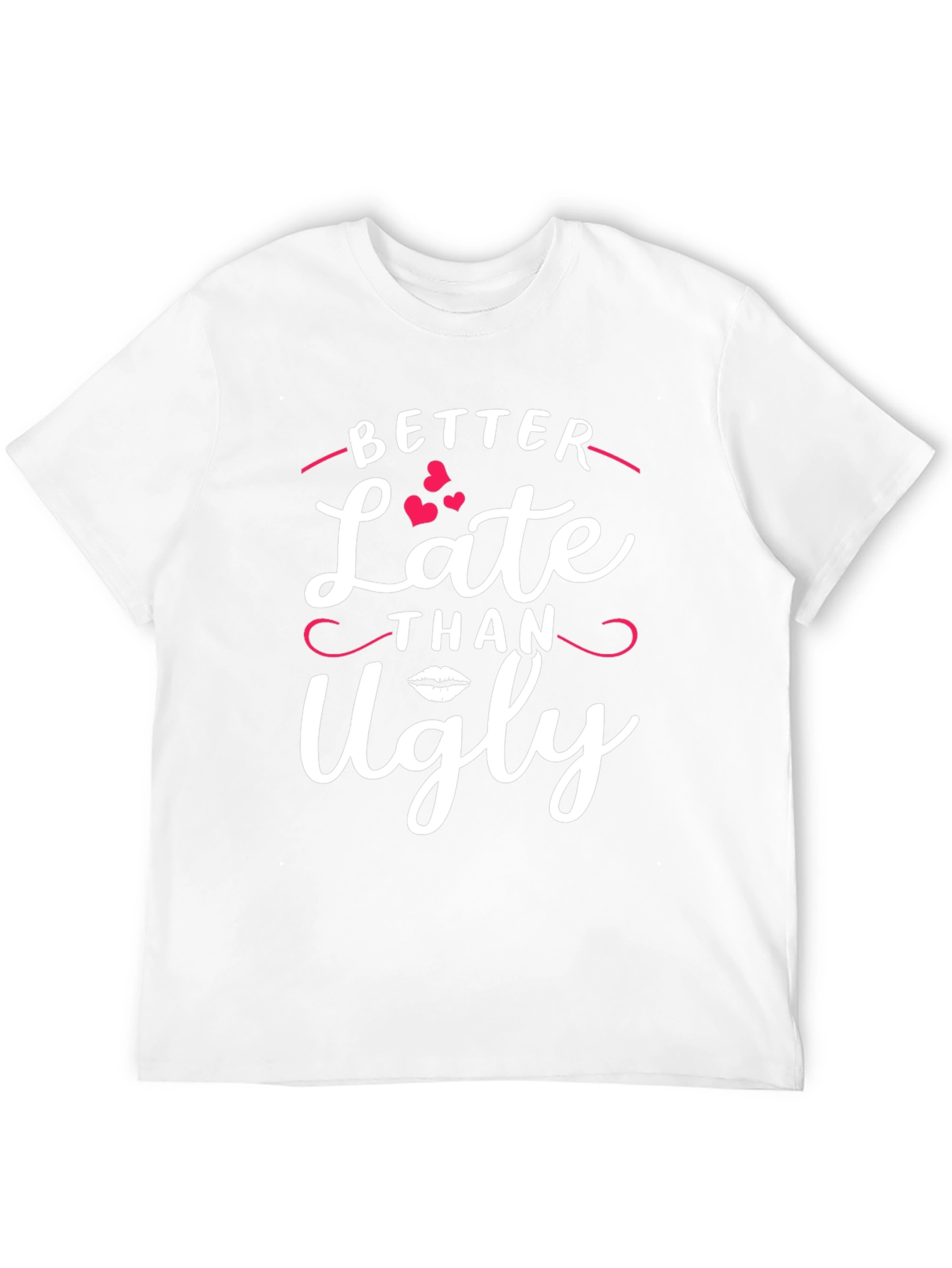 Better Late Than Ugly Black Graphic Tee