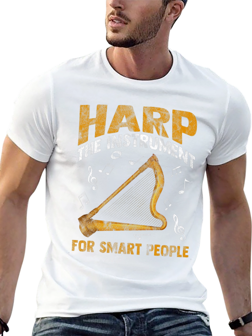 Harp Instrument T-Shirt - For Smart People