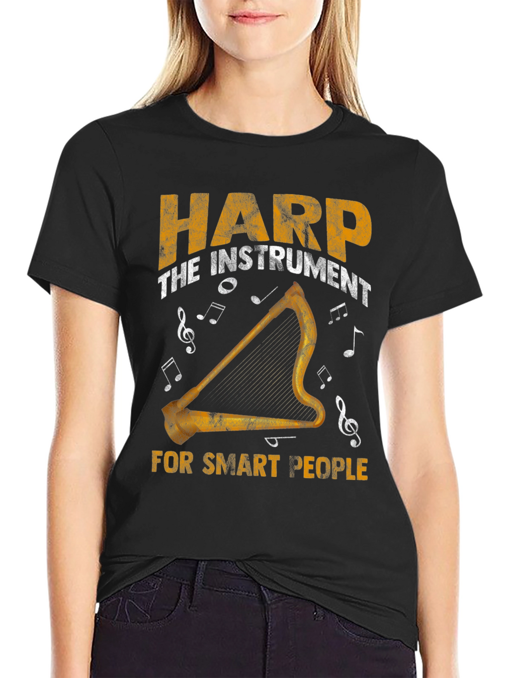 Harp Instrument T-Shirt - For Smart People