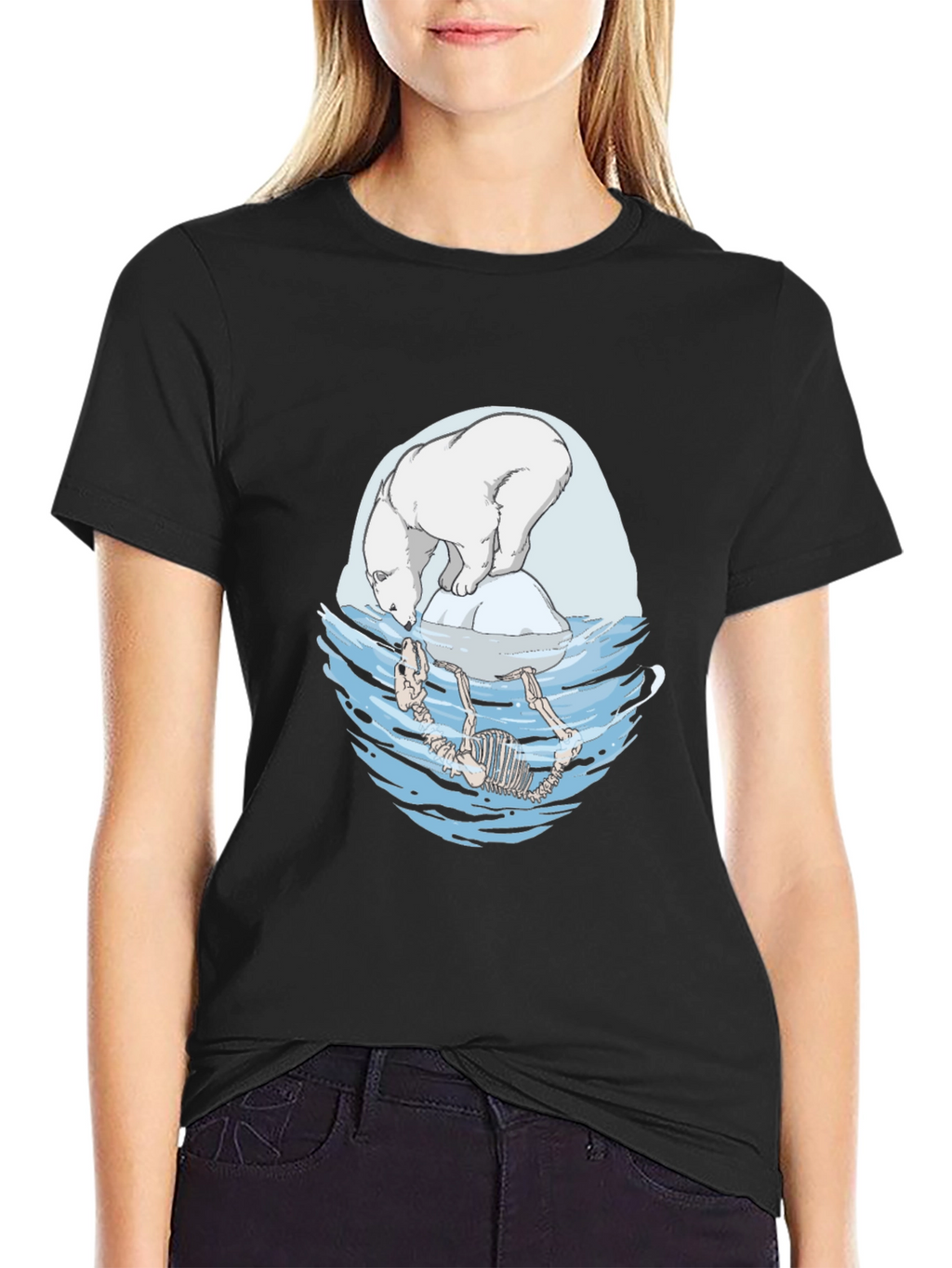 Polar Bear Climate Change Graphic Tee