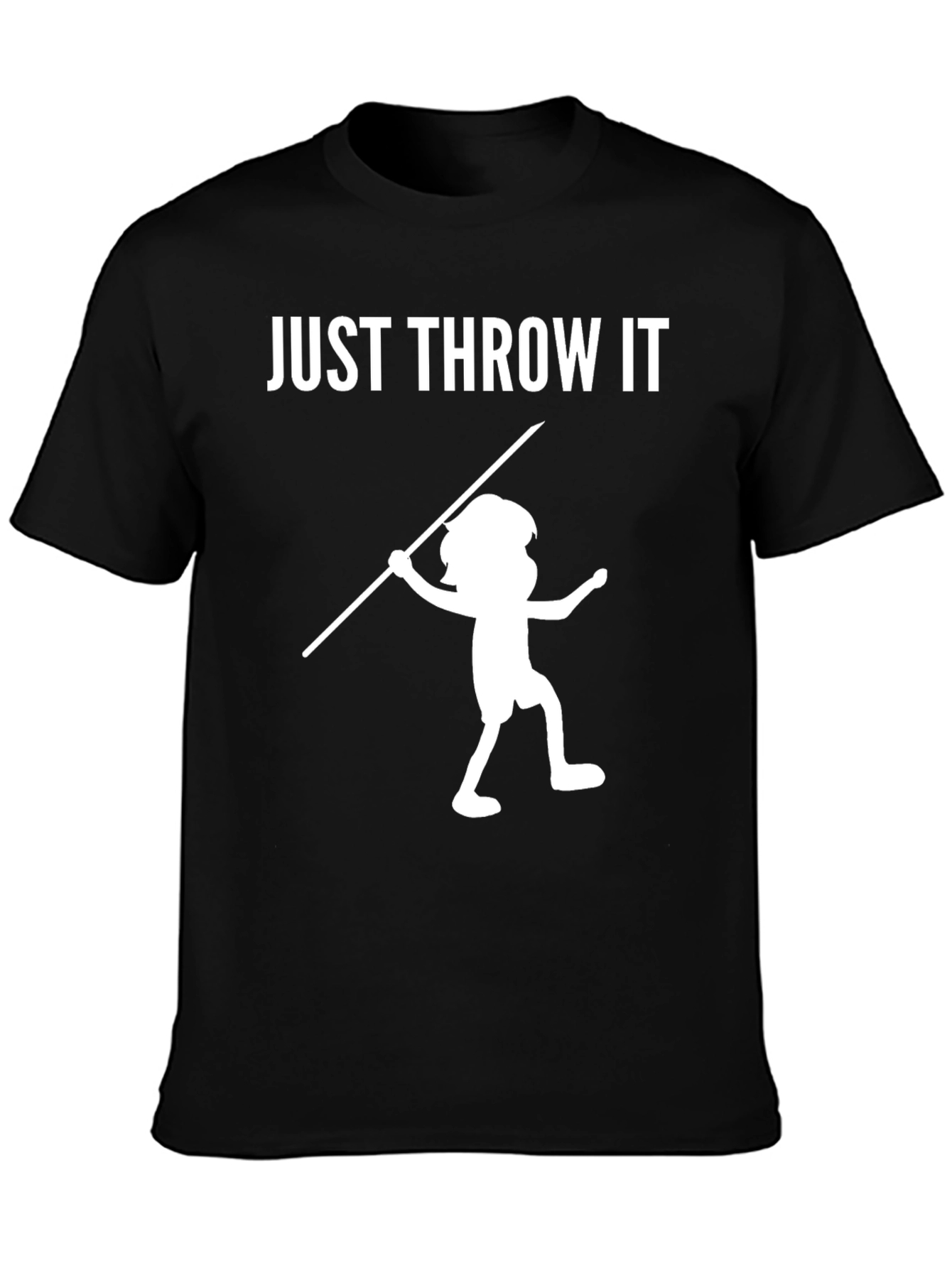 Just Throw It! Novelty Black T-Shirt