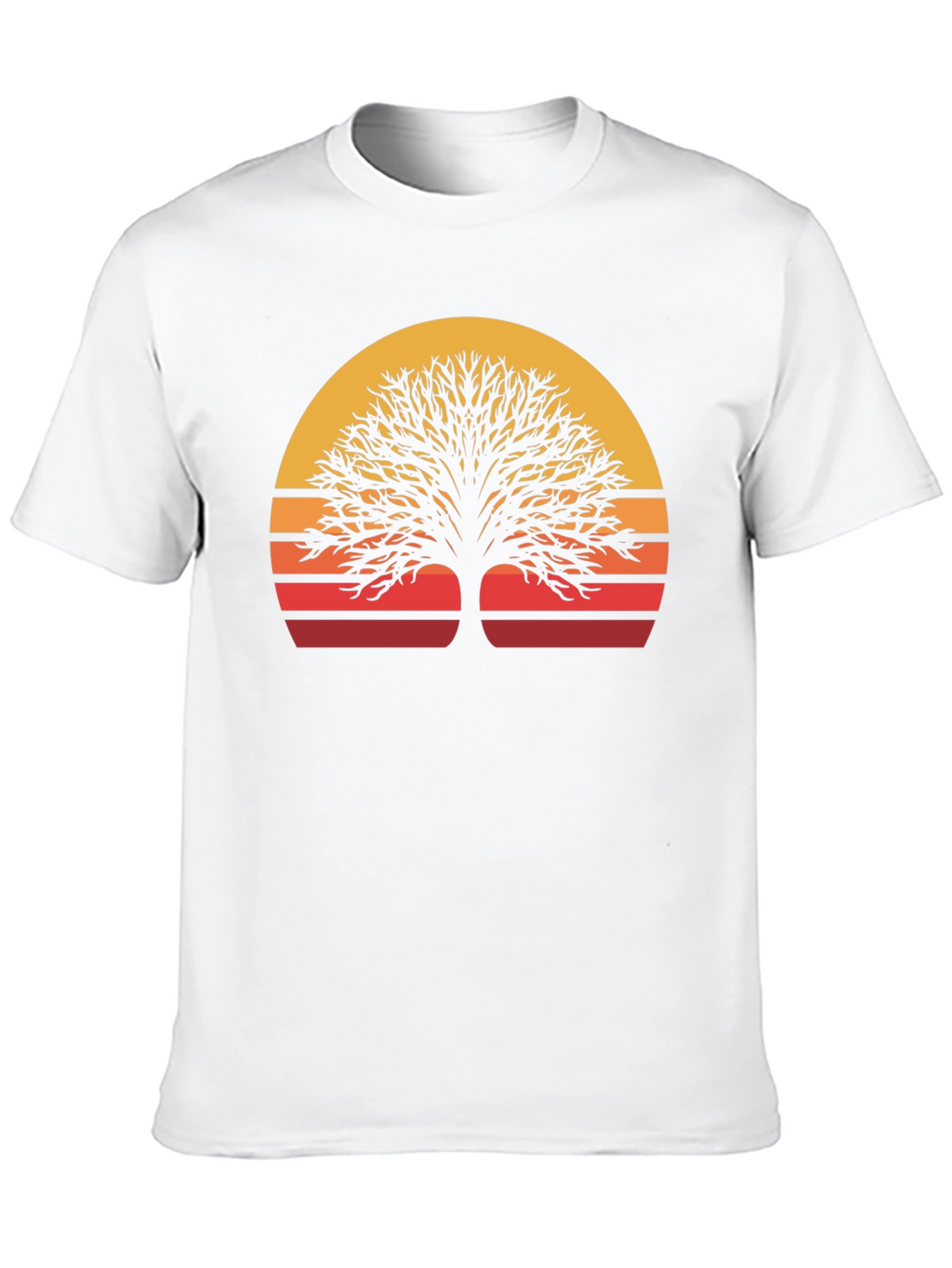 Sunset Tree Graphic Tee - Nature Inspired Style