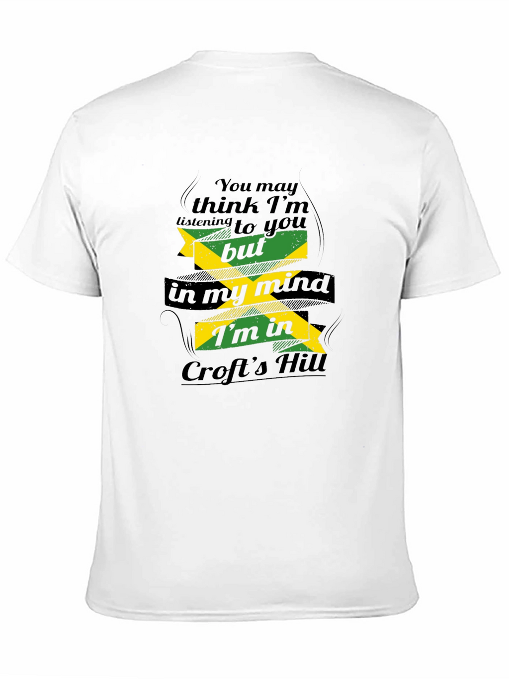 Crofts Hill Jamaica Mind T-Shirt - Comfy Black Tee