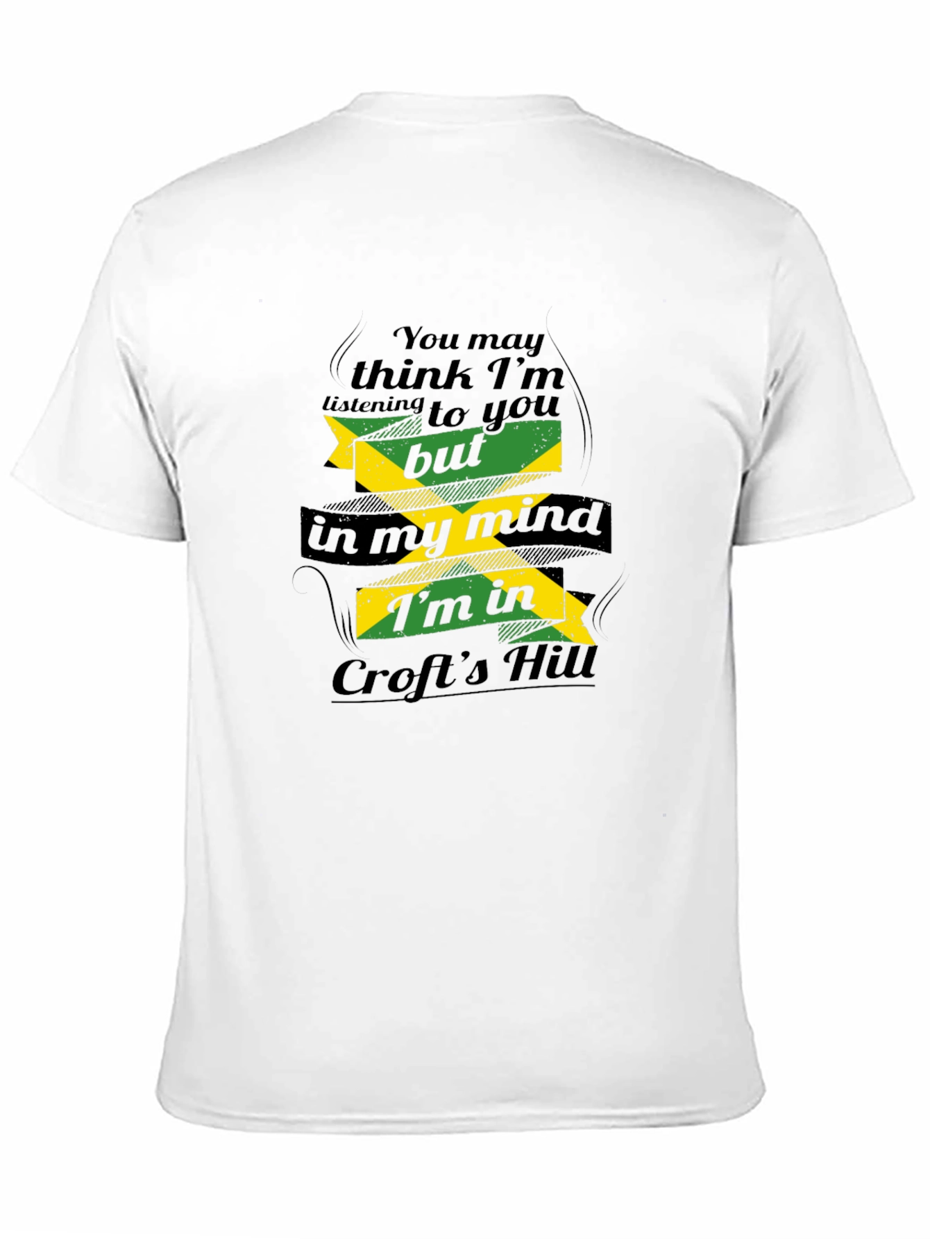 Crofts Hill Jamaica Mind T-Shirt - Comfy Black Tee