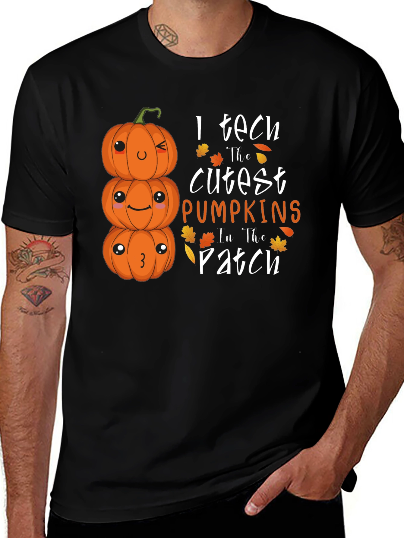 Cute Halloween Teacher Pumpkin T-Shirt