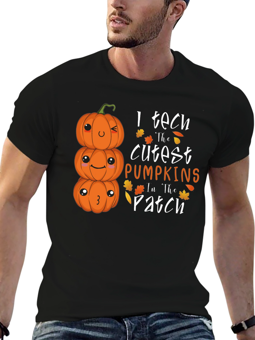 Cute Halloween Teacher Pumpkin T-Shirt