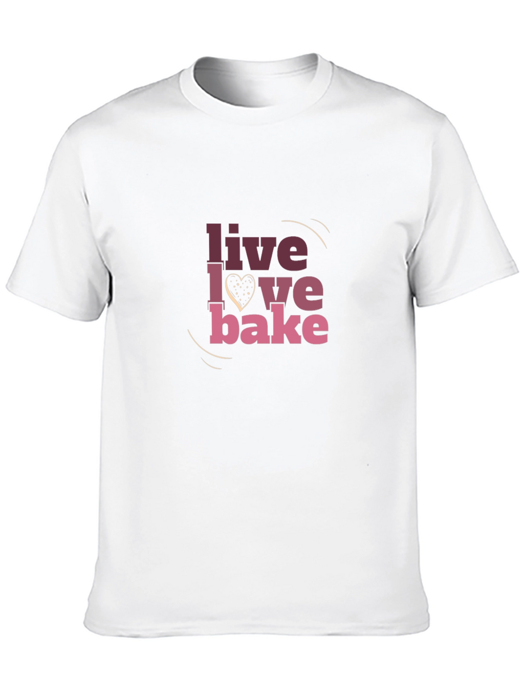 Live Love Bake Graphic T-Shirt