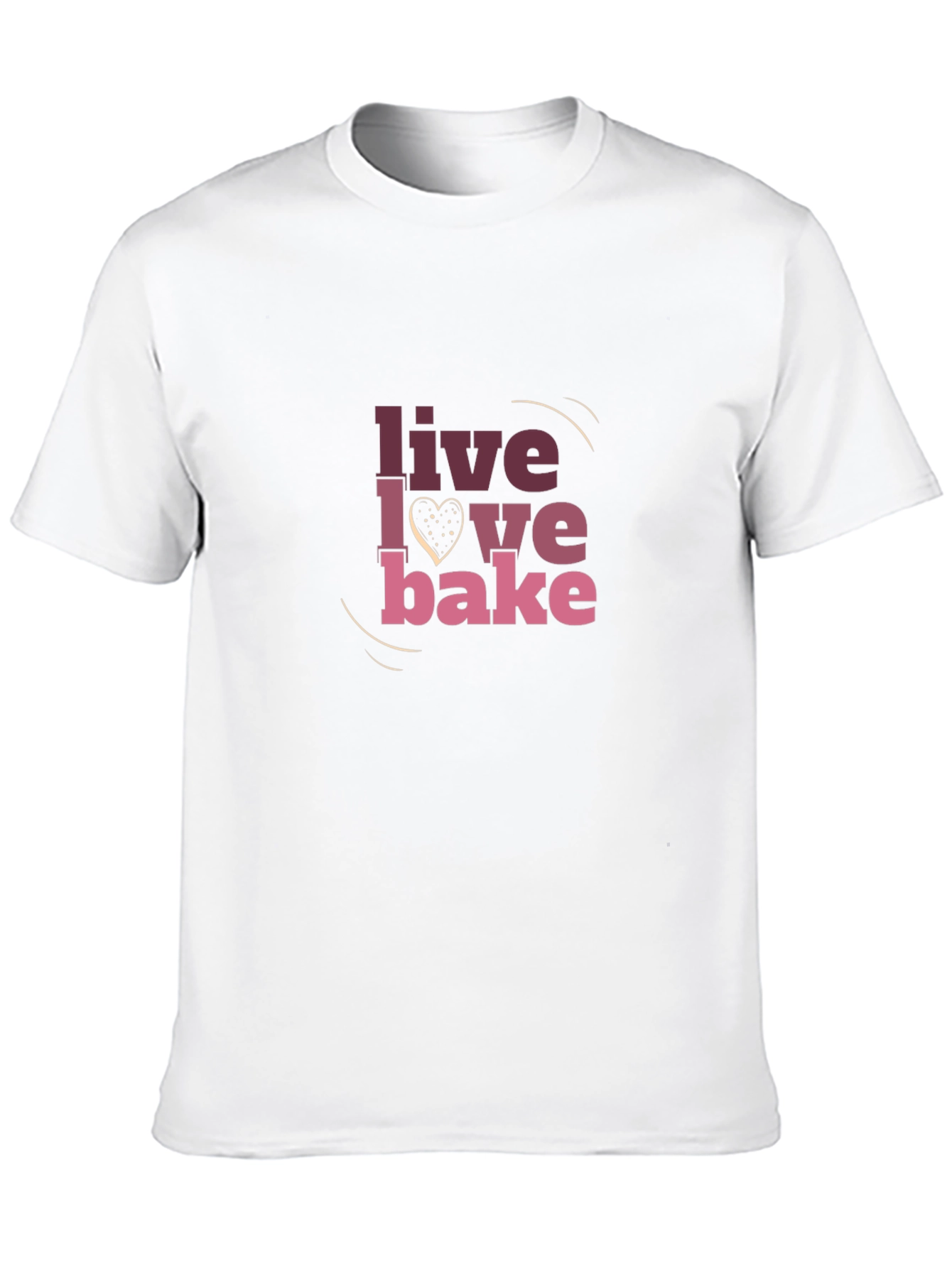 Live Love Bake Graphic T-Shirt