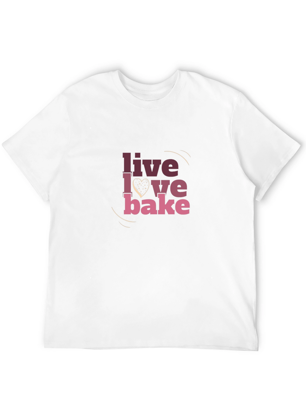 Live Love Bake Graphic T-Shirt