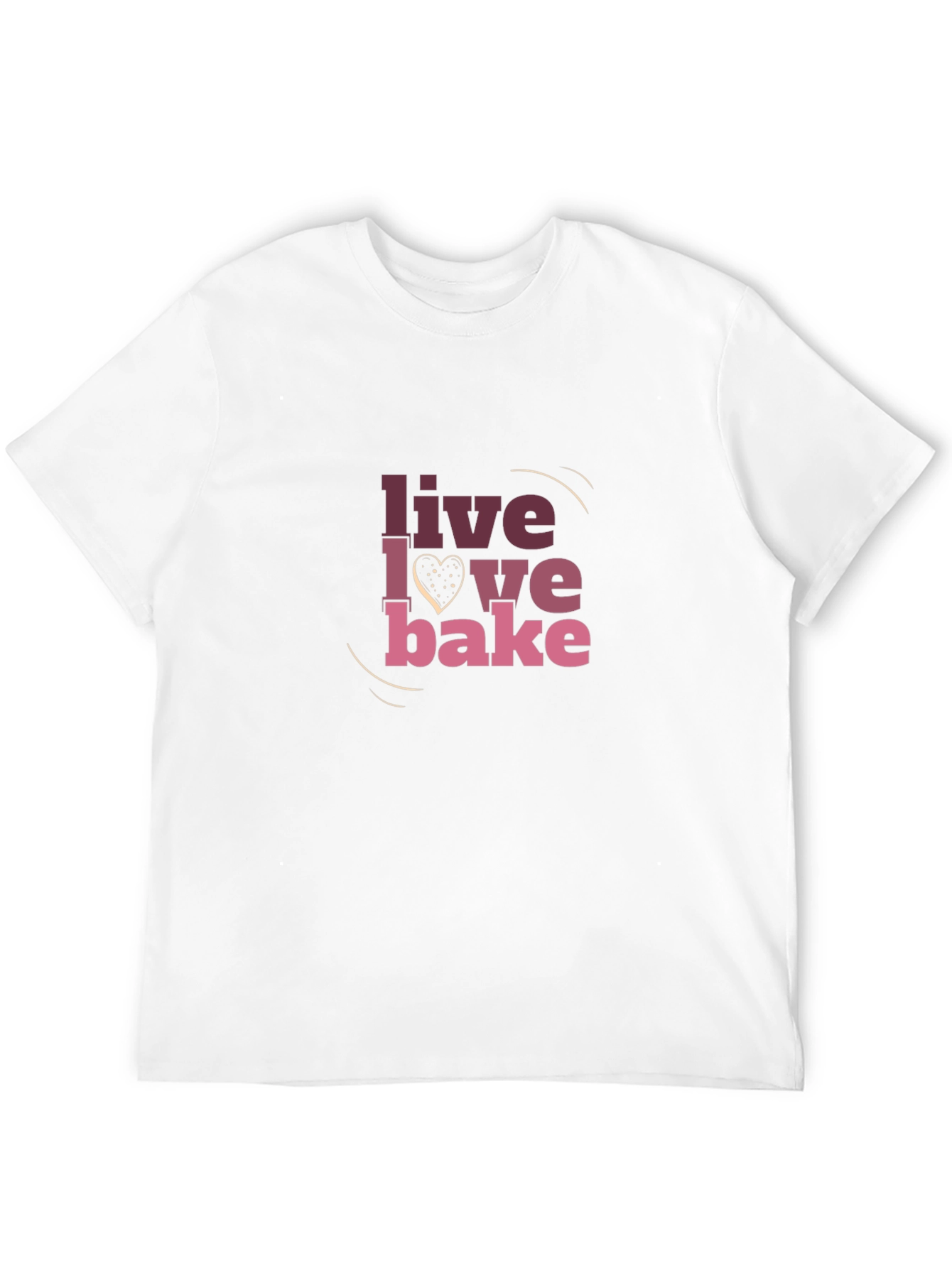 Live Love Bake Graphic T-Shirt