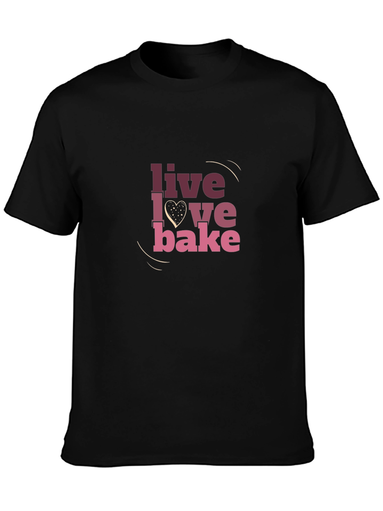 Live Love Bake Graphic T-Shirt