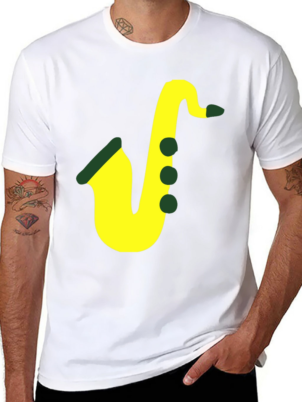 Saxophone Graphic Tee - Musical Style