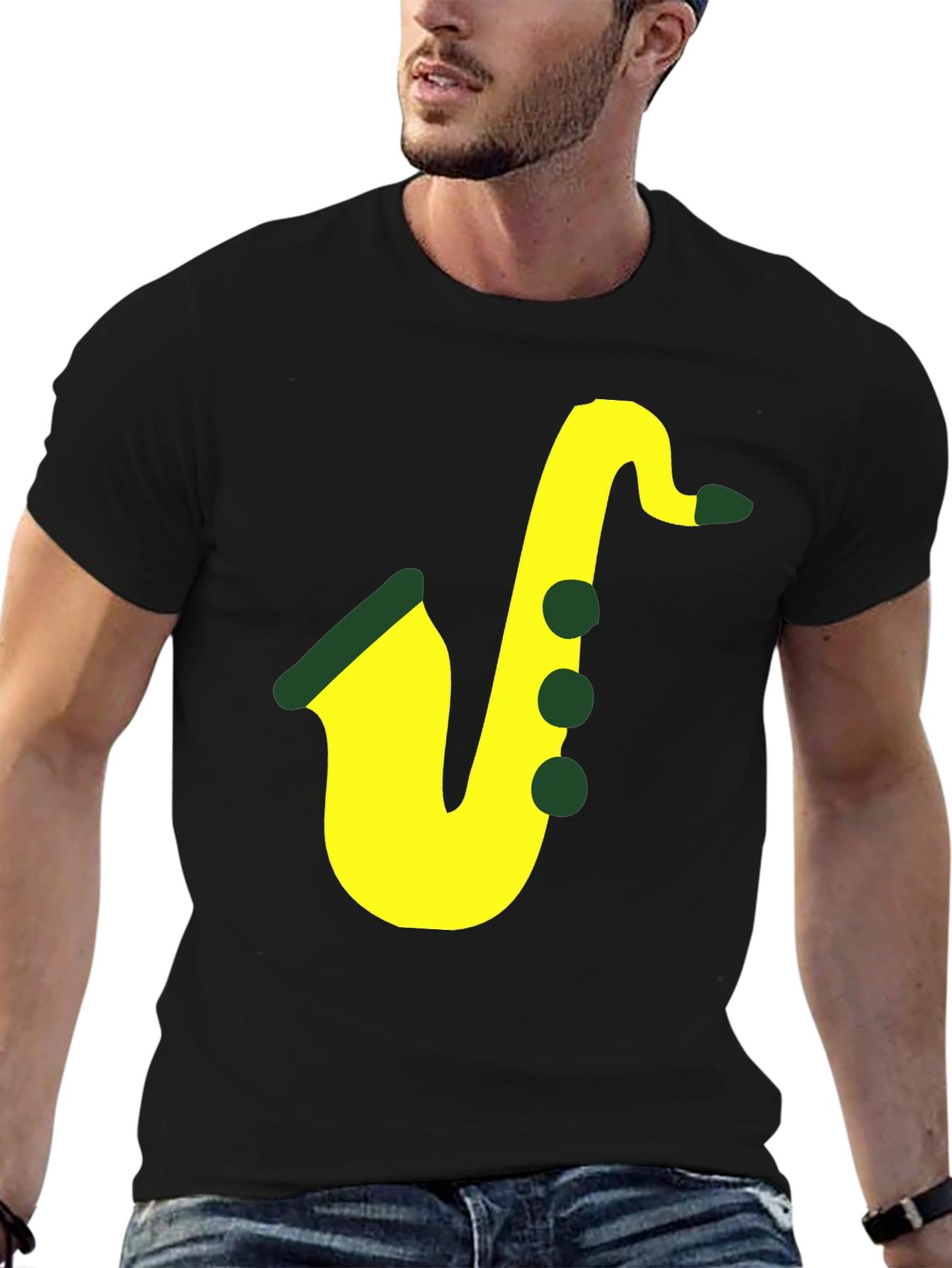 Saxophone Graphic Tee - Musical Style