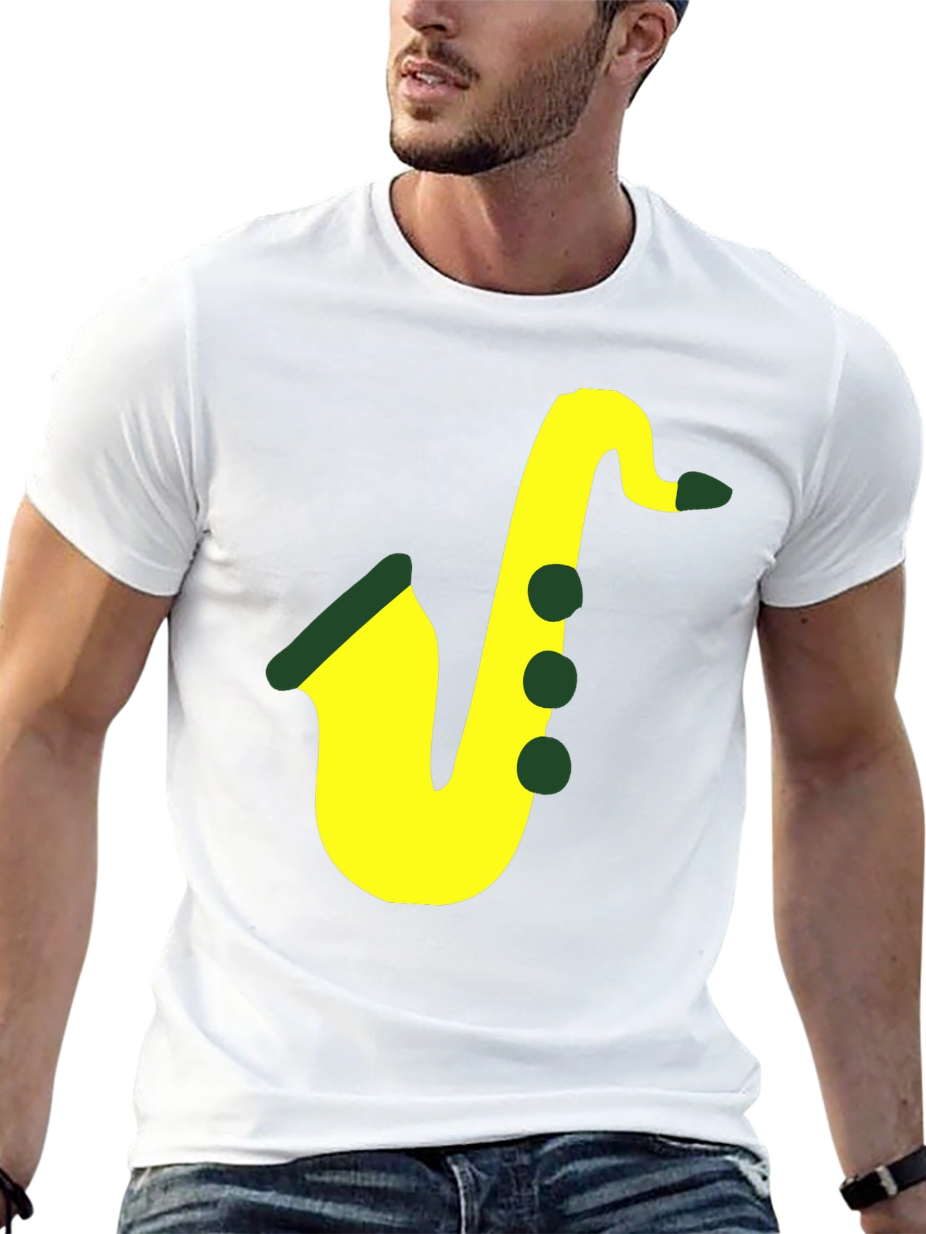 Saxophone Graphic Tee - Musical Style