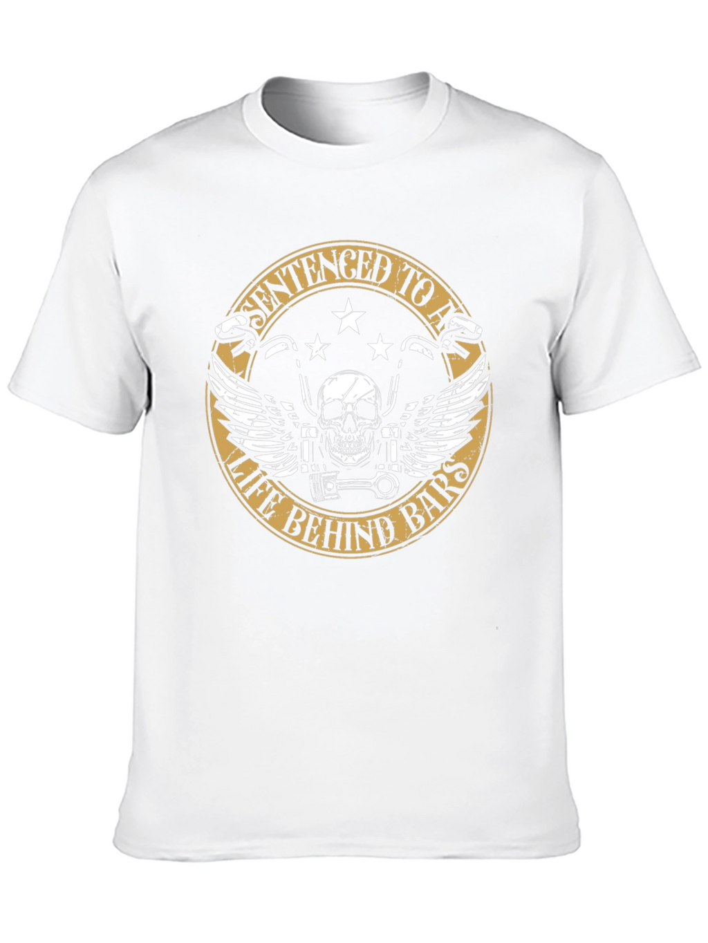 Sentenced to a Life Behind Bars Biker T-Shirt