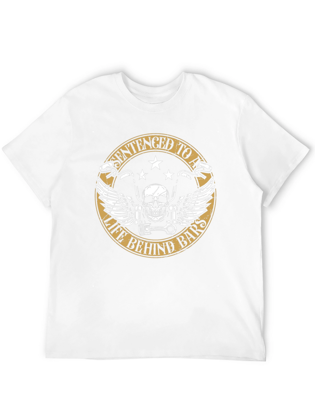 Sentenced to a Life Behind Bars Biker T-Shirt