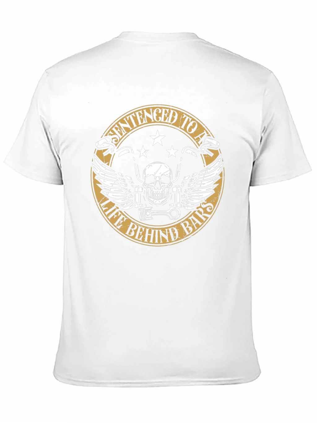 Sentenced to a Life Behind Bars Biker T-Shirt
