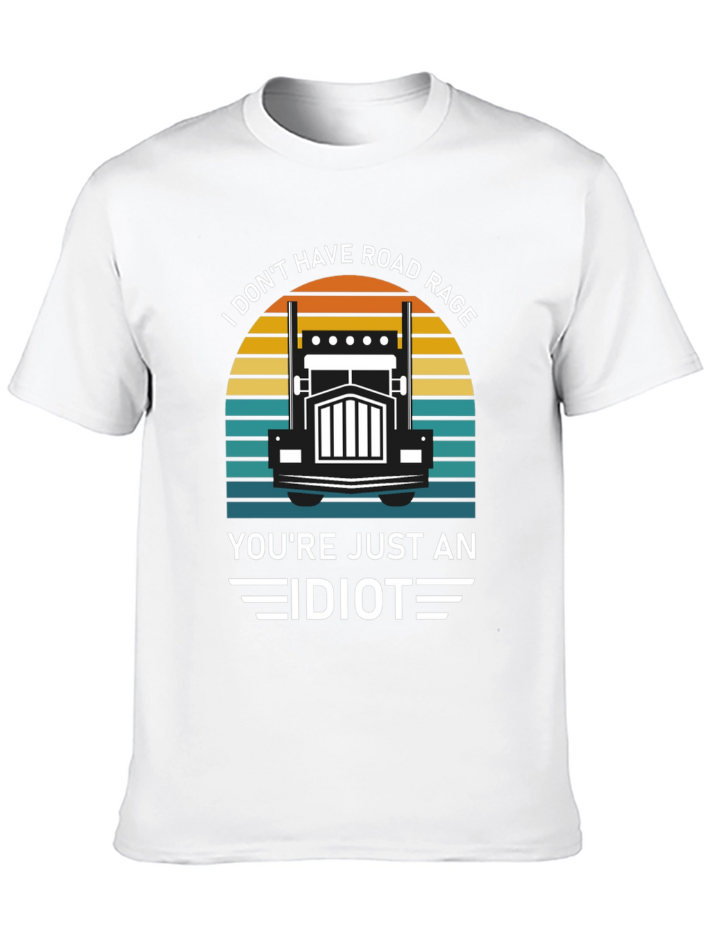Road Rage Trucker Humor Graphic T-Shirt