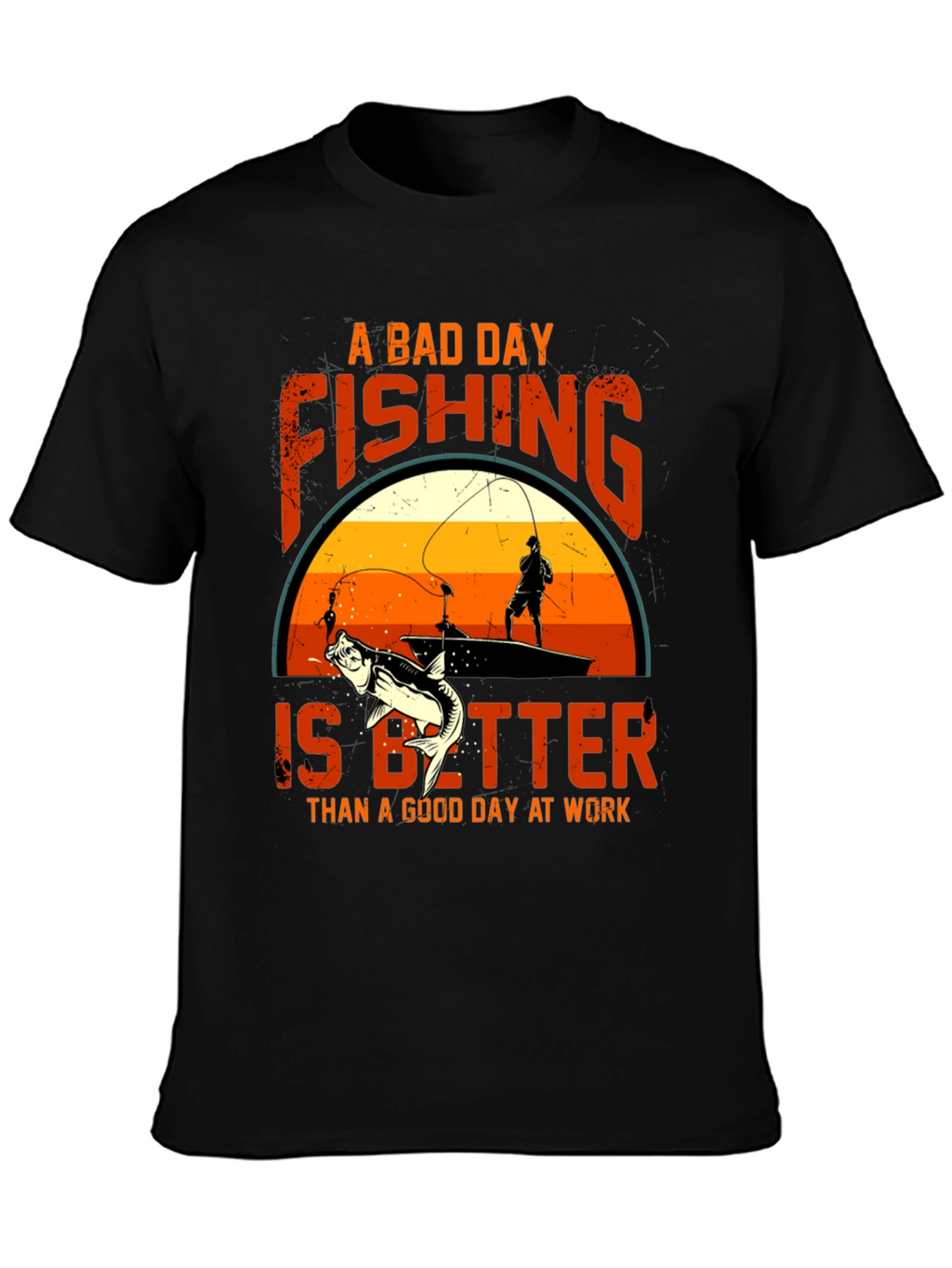 Fishing Graphic Tee: A Bad Day Fishing T-Shirt