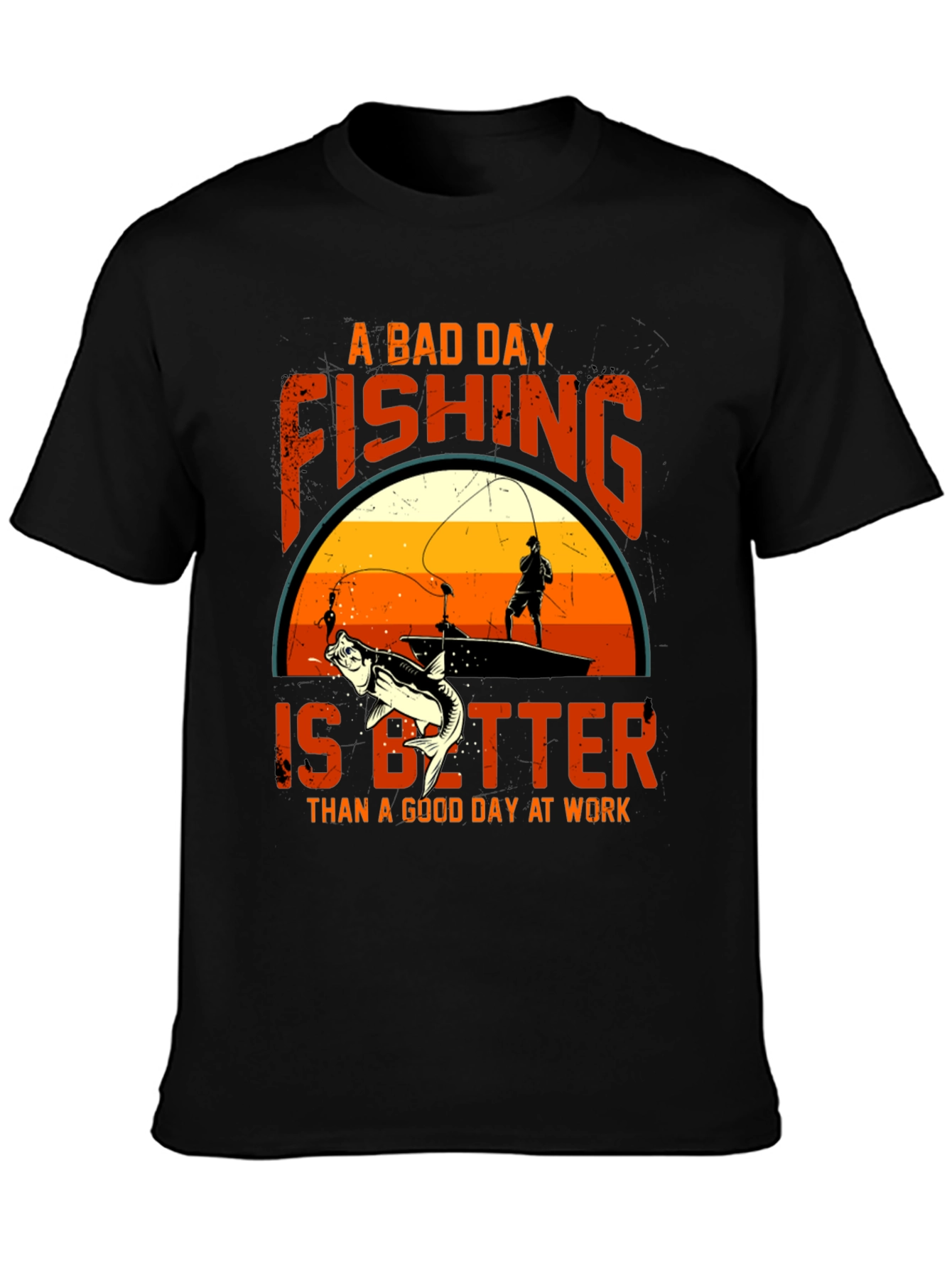 Fishing Graphic Tee: A Bad Day Fishing T-Shirt