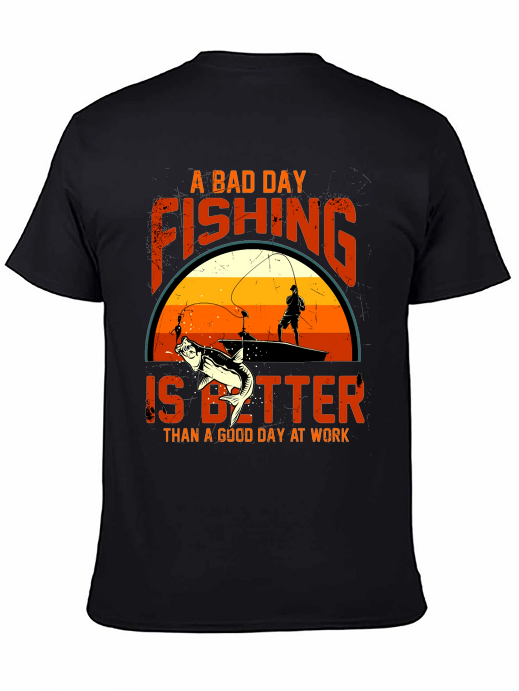 Fishing Graphic Tee: A Bad Day Fishing T-Shirt