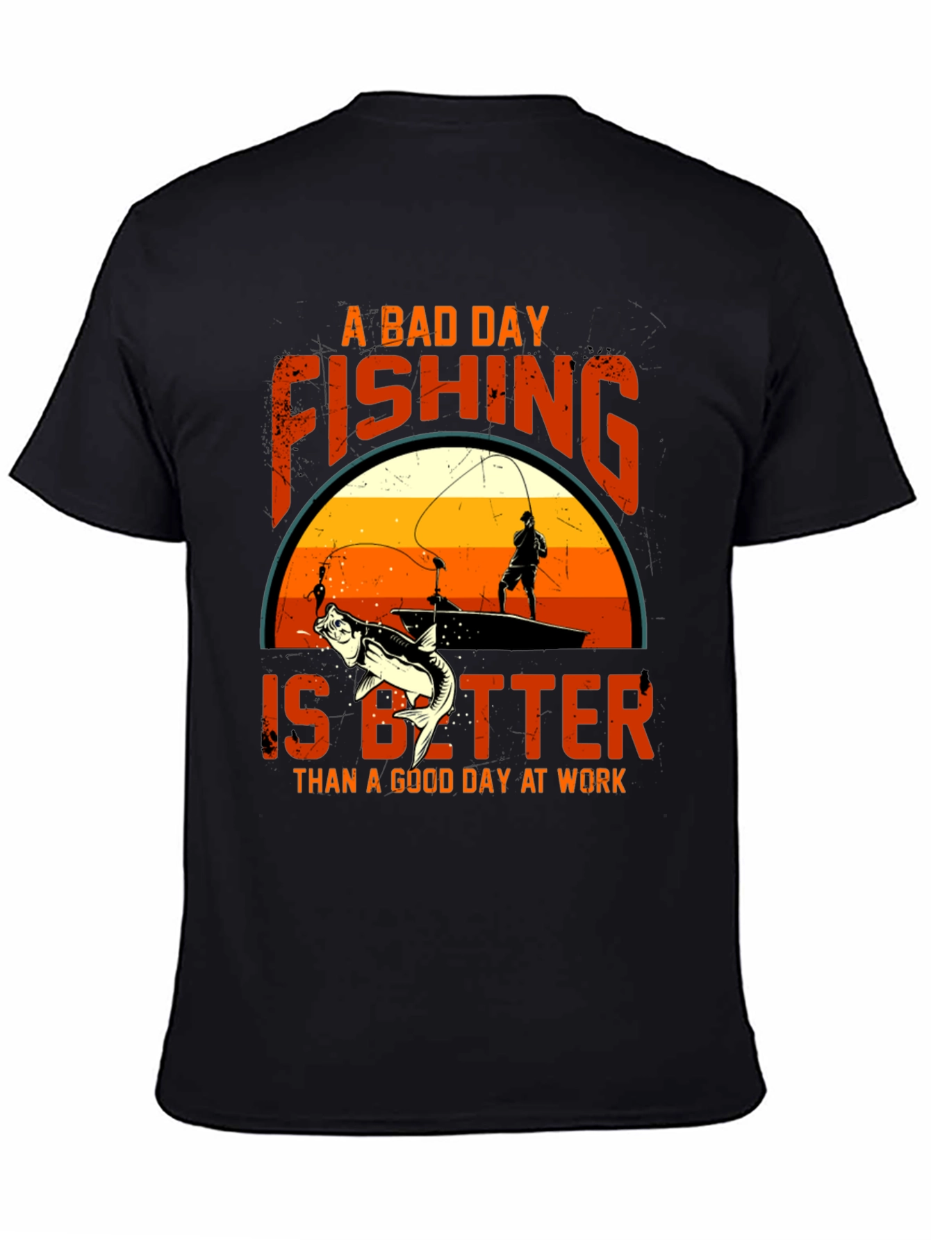Fishing Graphic Tee: A Bad Day Fishing T-Shirt