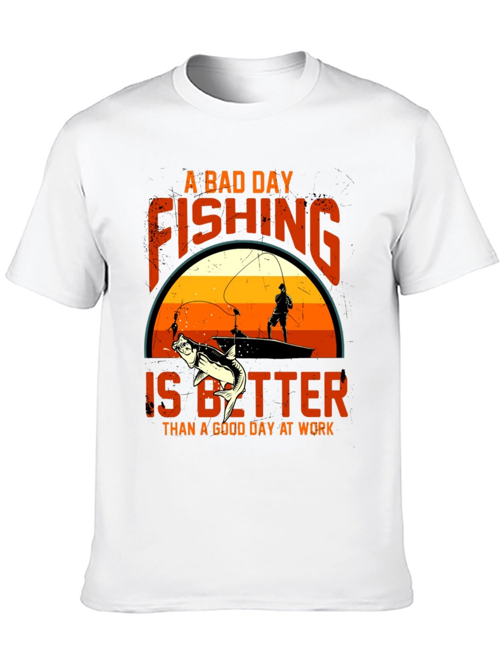 Fishing Graphic Tee: A Bad Day Fishing T-Shirt