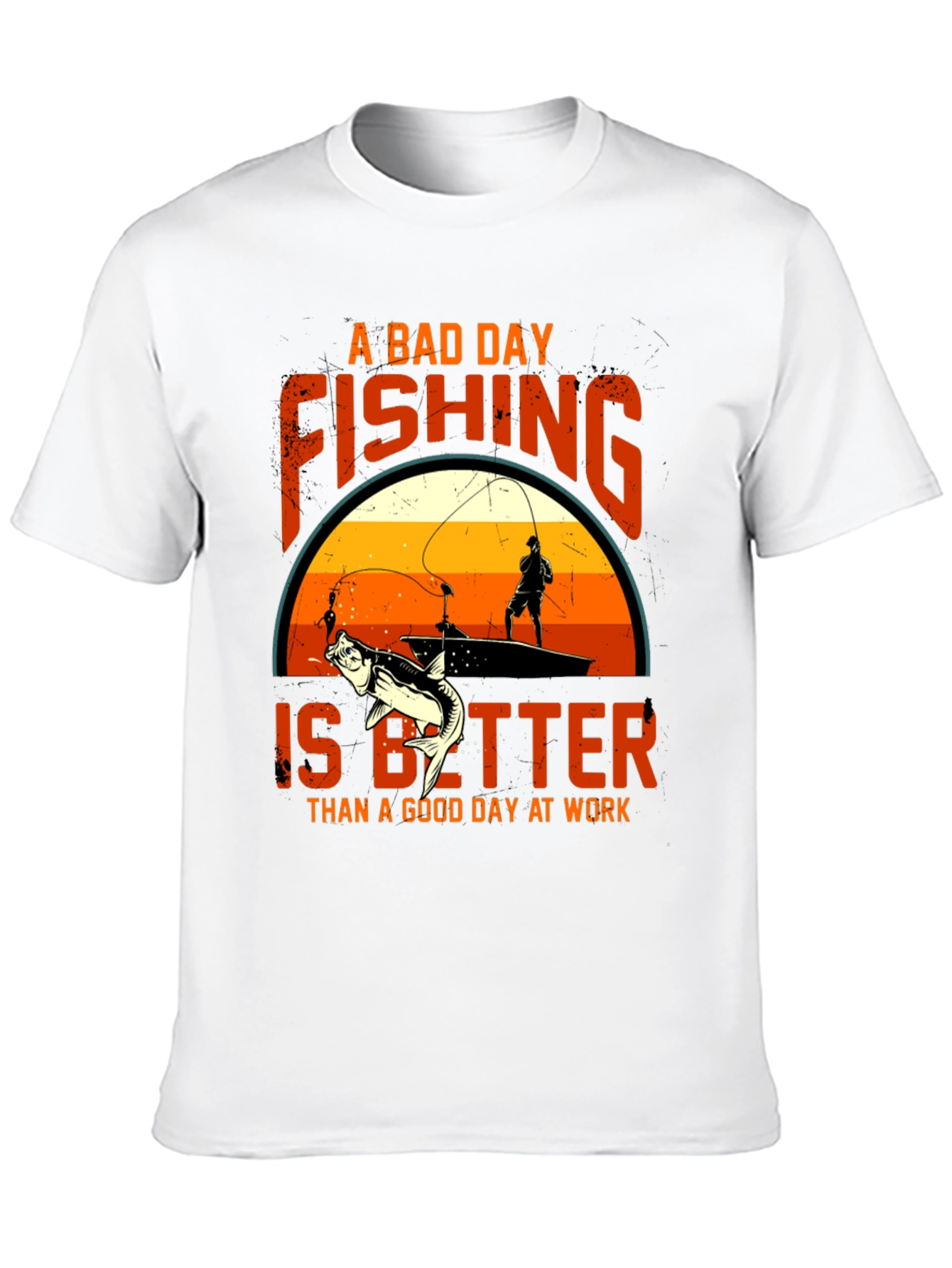 Fishing Graphic Tee: A Bad Day Fishing T-Shirt