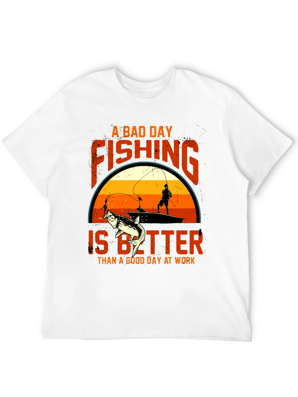 Fishing Graphic Tee: A Bad Day Fishing T-Shirt