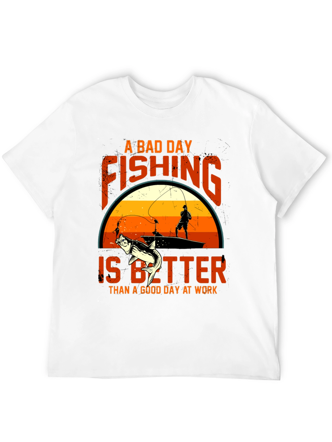 Fishing Graphic Tee: A Bad Day Fishing T-Shirt