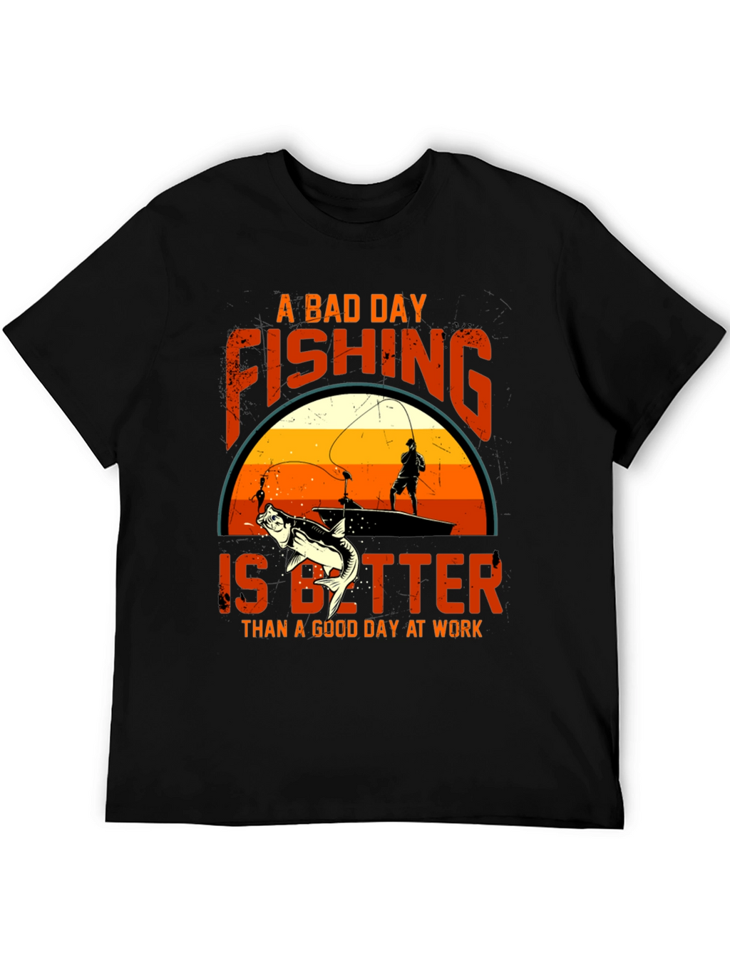 Fishing Graphic Tee: A Bad Day Fishing T-Shirt