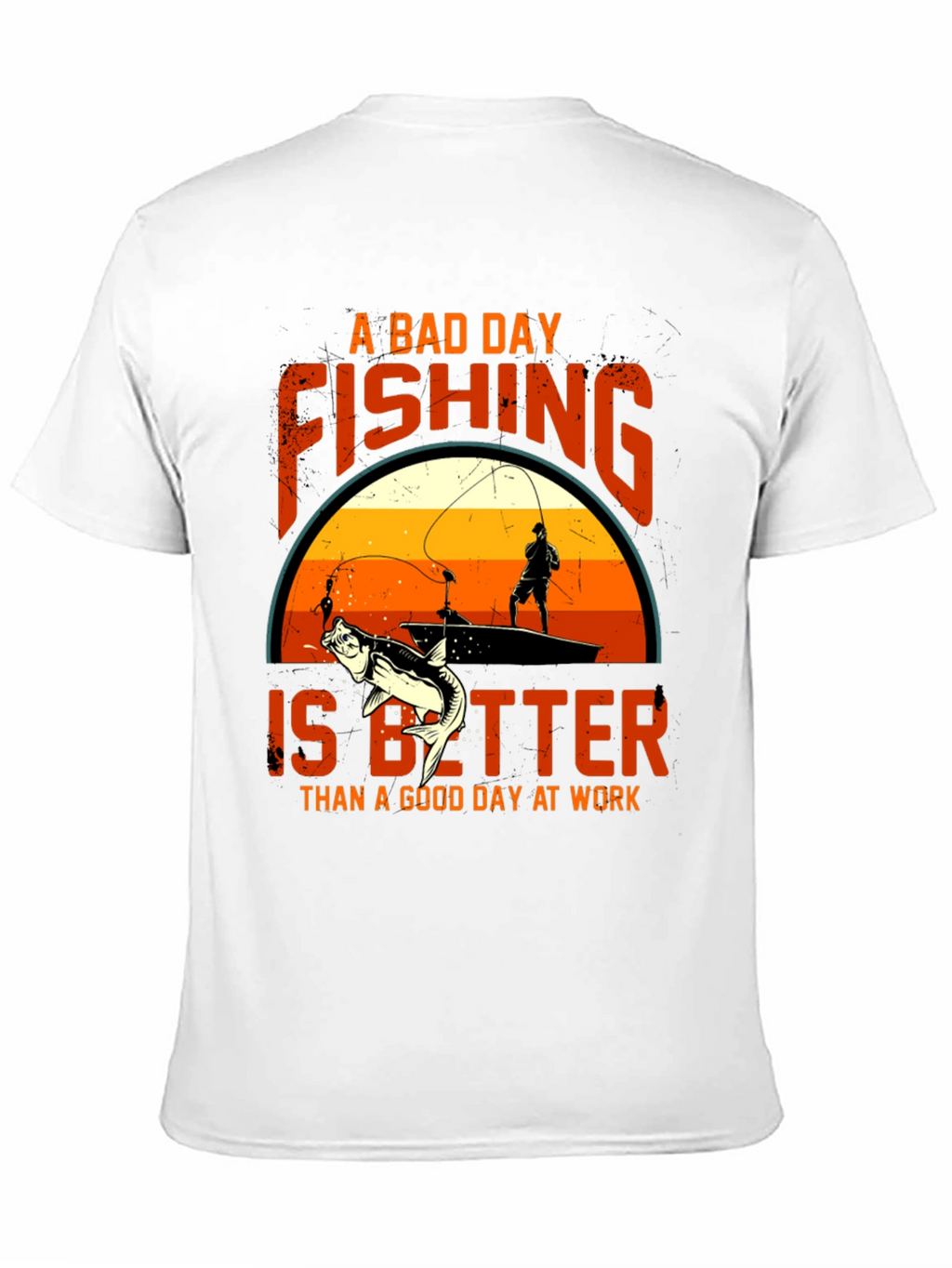 Fishing Graphic Tee: A Bad Day Fishing T-Shirt