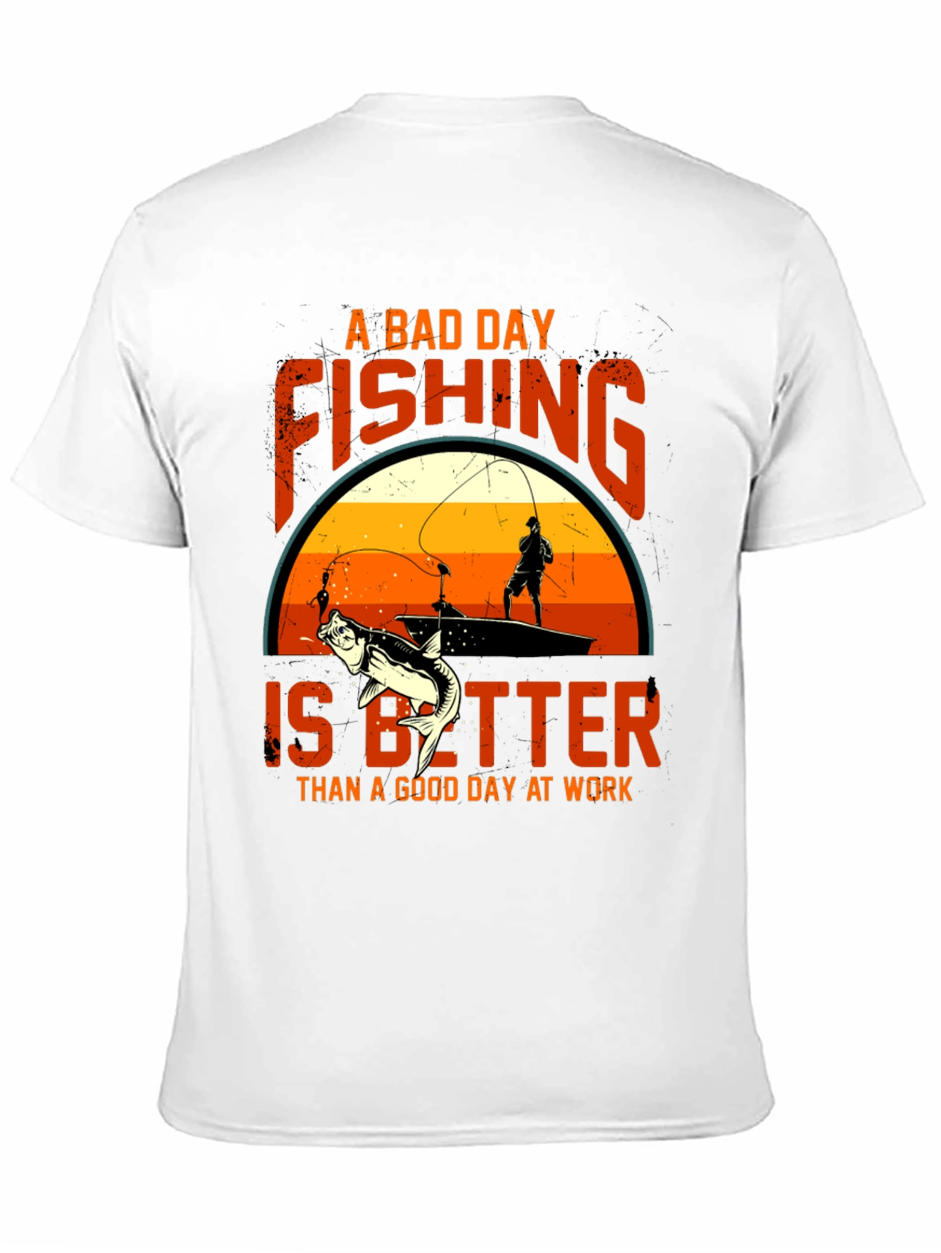 Fishing Graphic Tee: A Bad Day Fishing T-Shirt