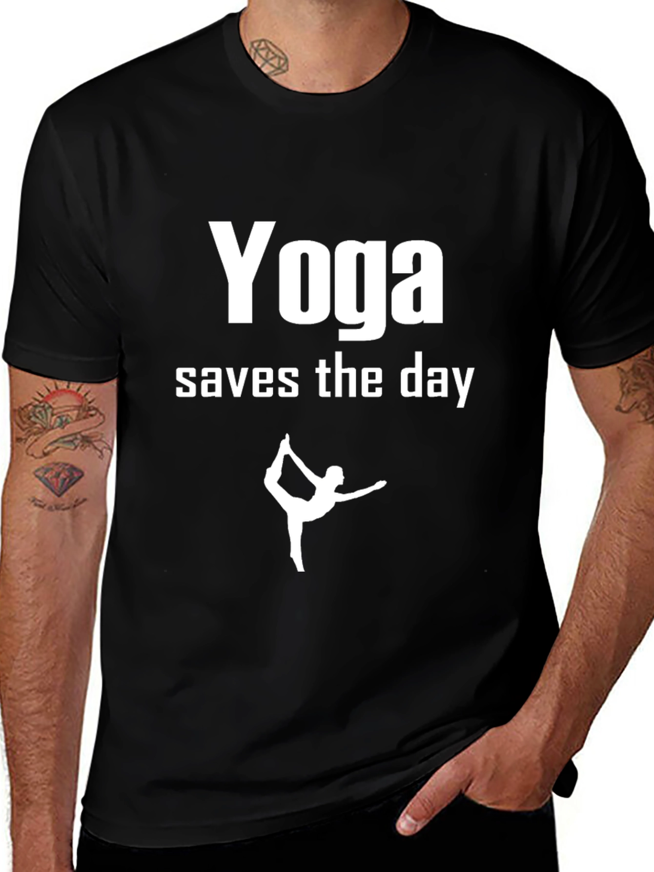 Yoga Saves the Day Graphic Tee