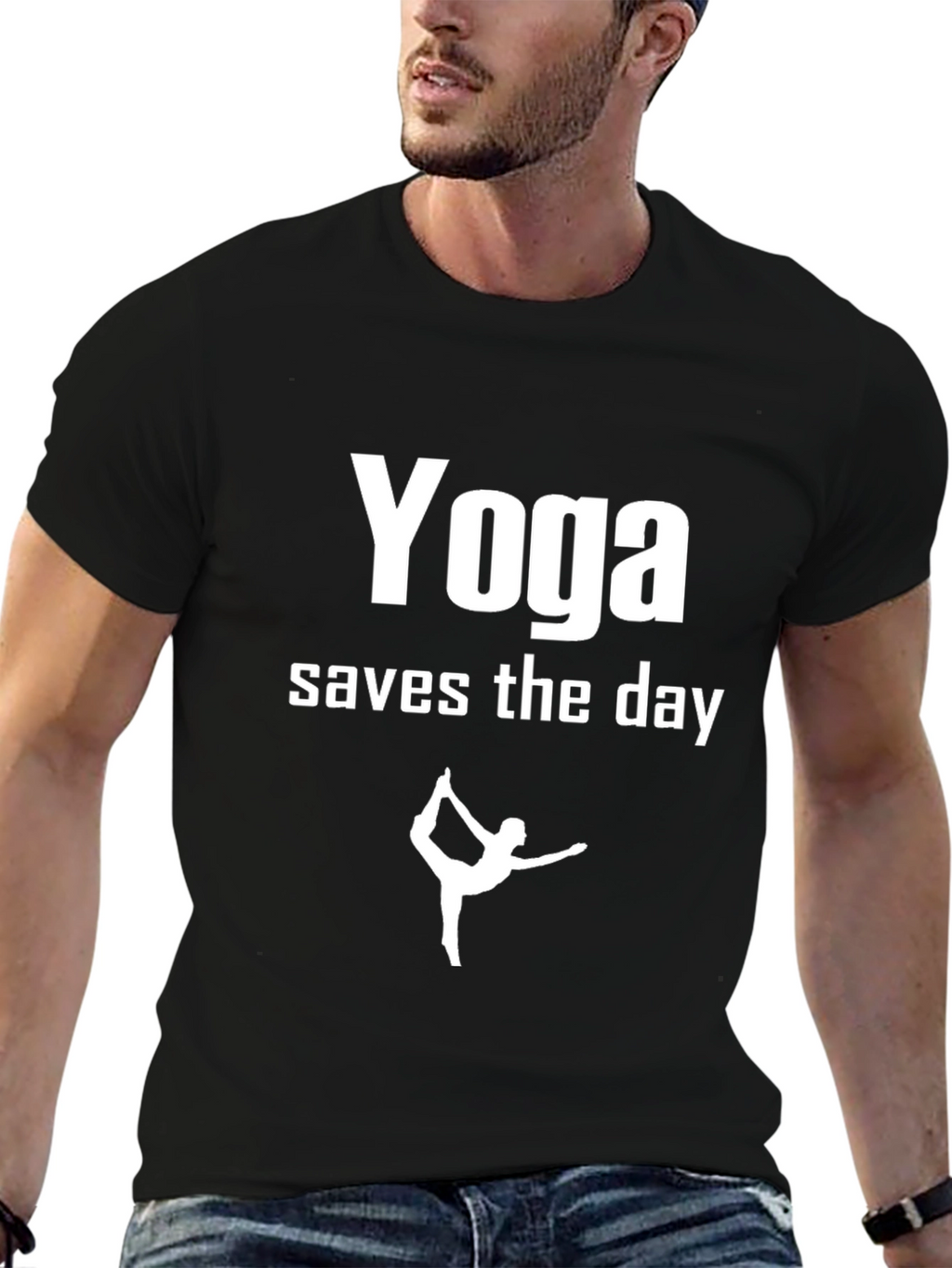Yoga Saves the Day Graphic Tee