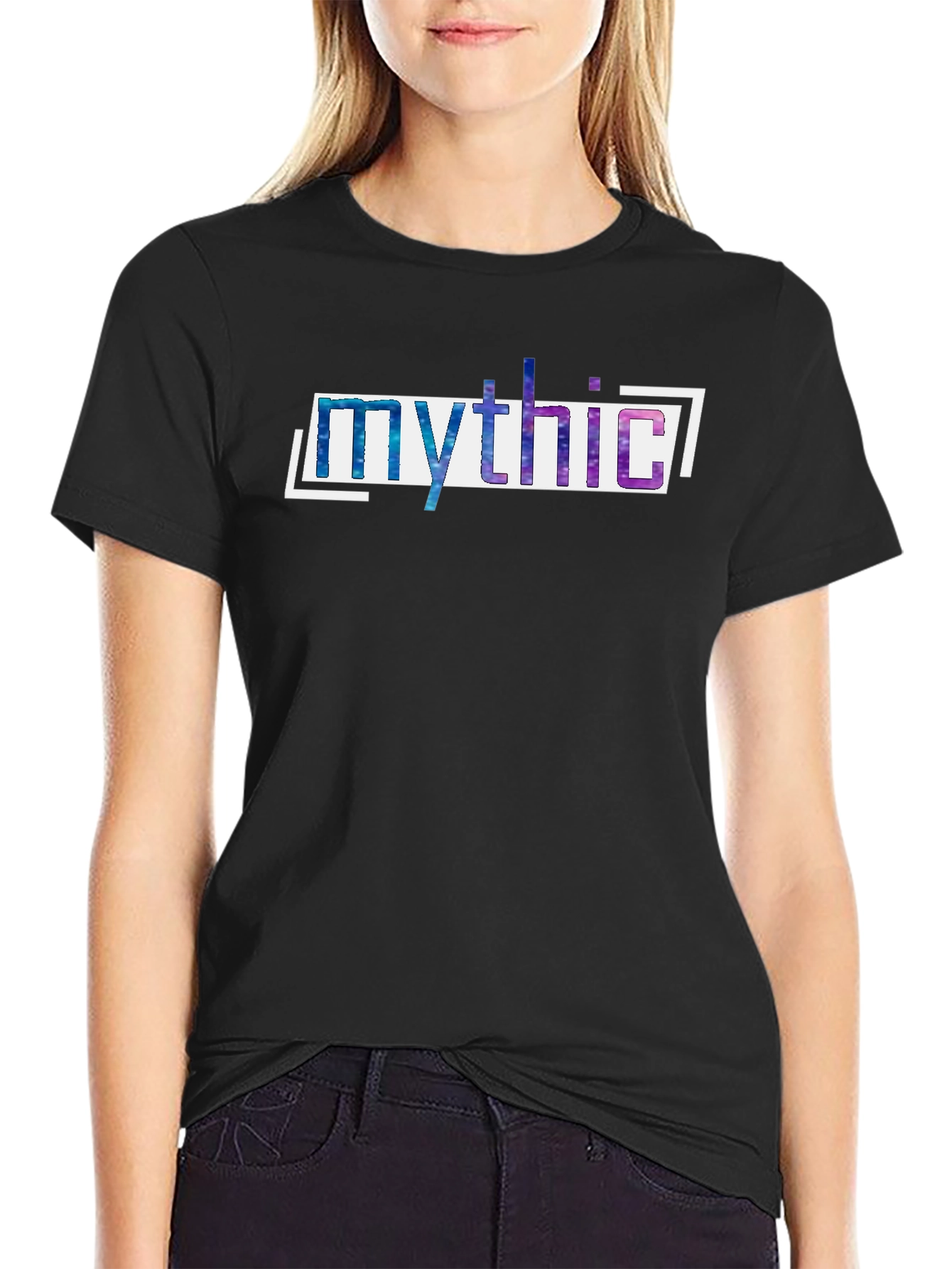 Mythic Galaxy Print Black T-Shirt