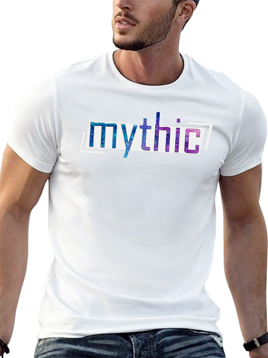 Mythic Galaxy Print Black T-Shirt