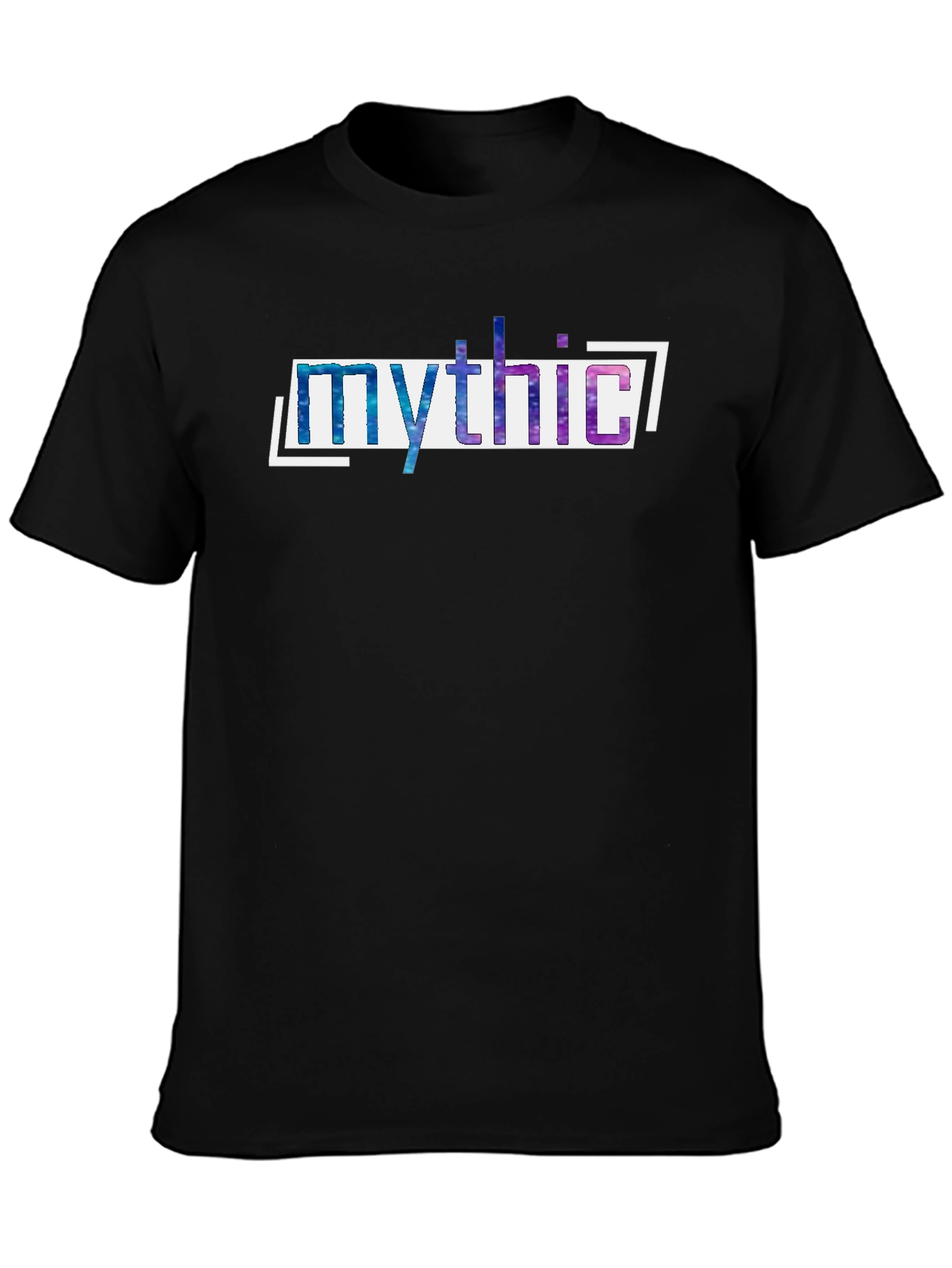 Mythic Galaxy Print Black T-Shirt