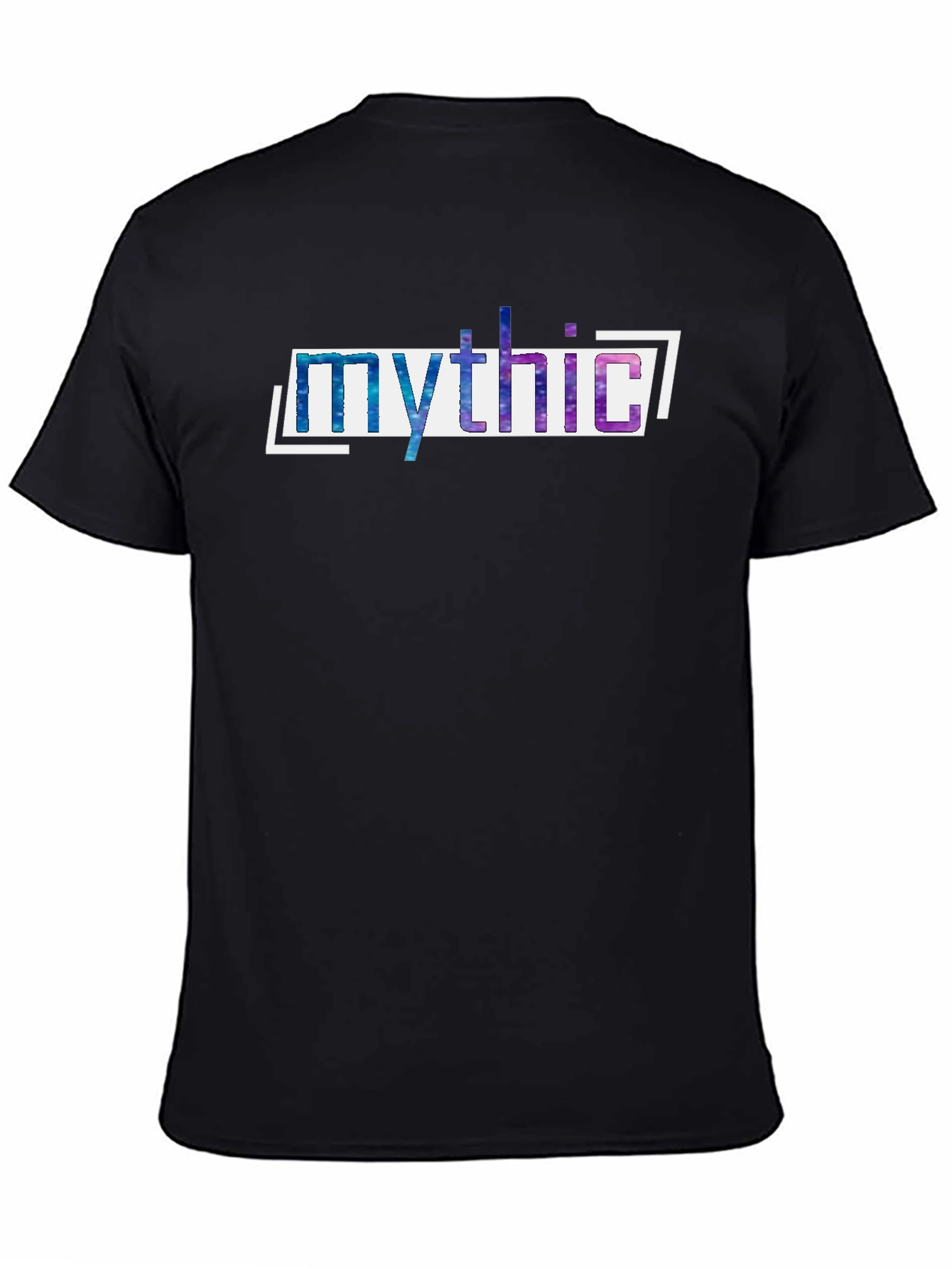 Mythic Galaxy Print Black T-Shirt
