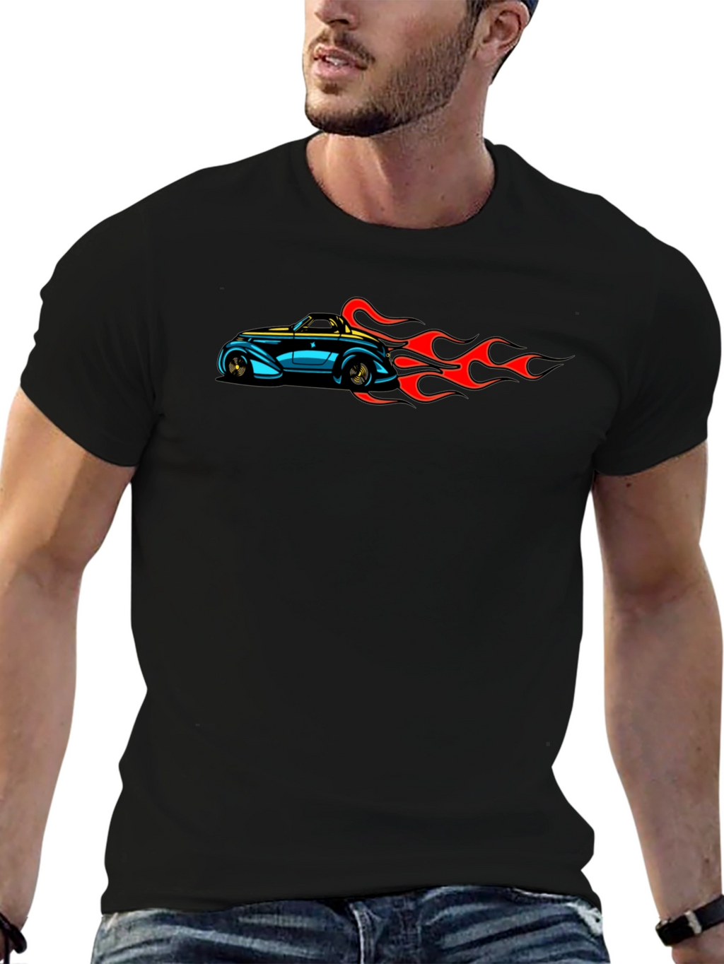 Hot Rod Car Graphic T-Shirt