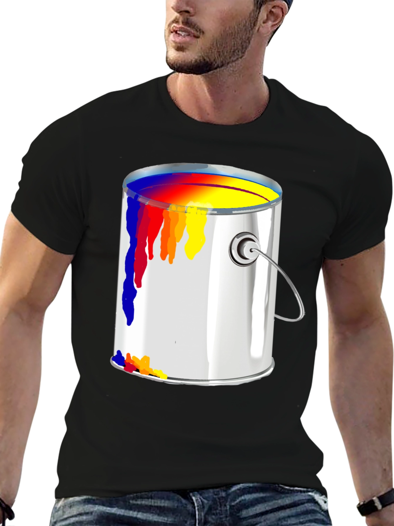 Paint Can T-Shirt - Artistic Design