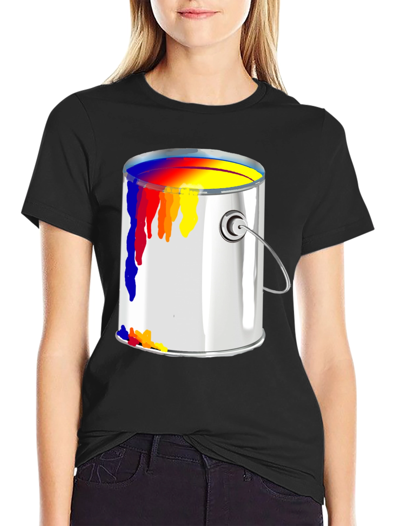 Paint Can T-Shirt - Artistic Design