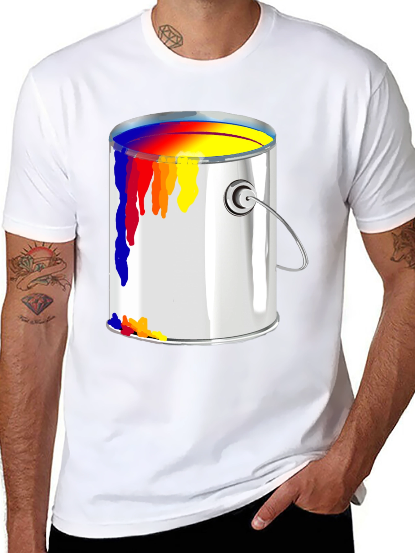 Paint Can T-Shirt - Artistic Design