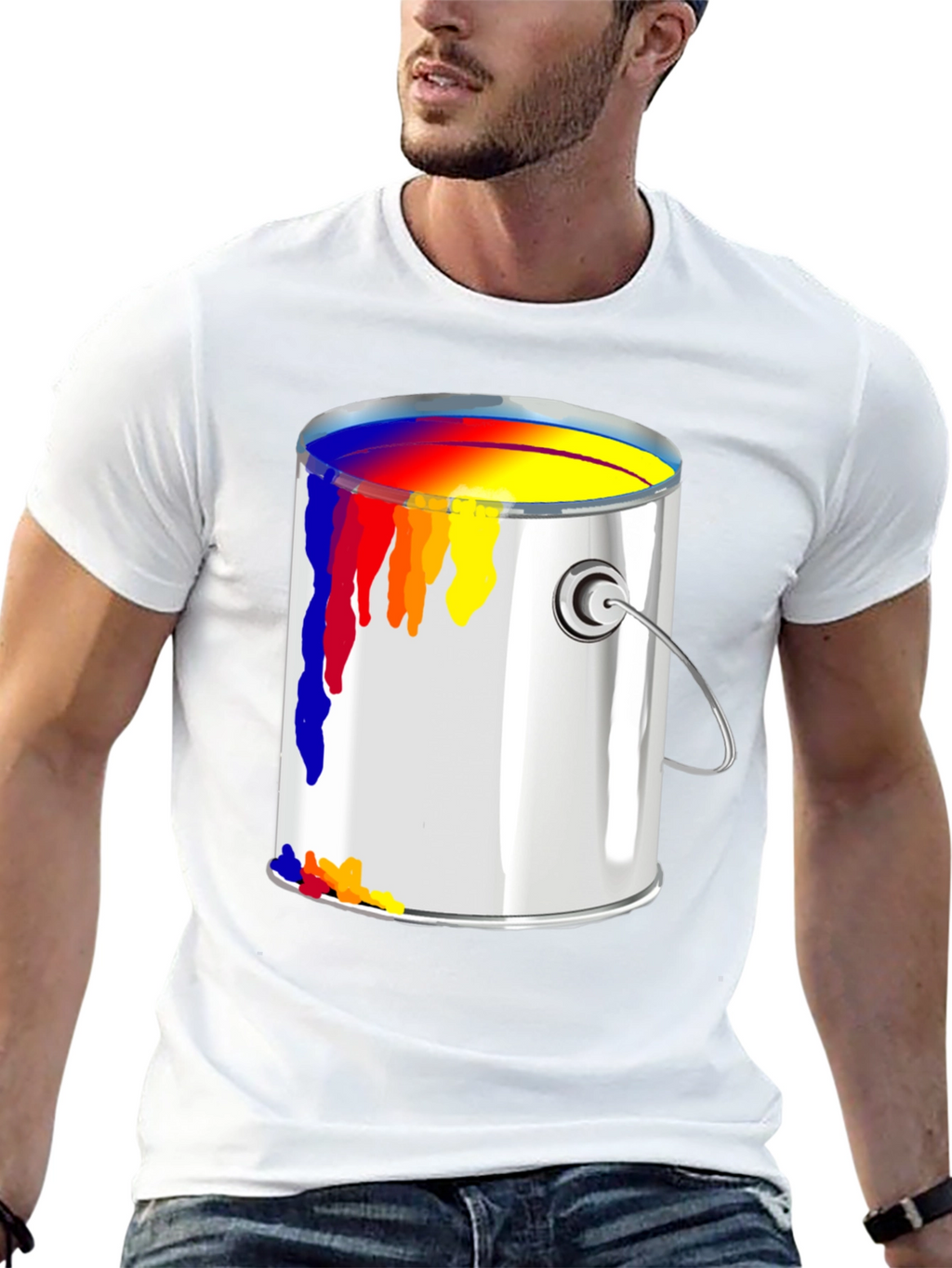 Paint Can T-Shirt - Artistic Design