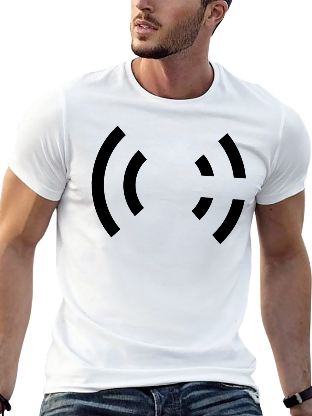 Abstract Graphic Black T-Shirt - Modern Casual Wear